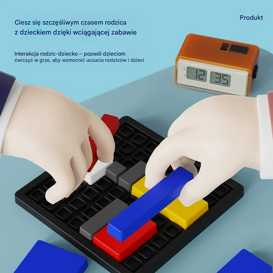 🧒【Kup jeden, drugi gratis】Edukacyjna układanka dla dzieci, trening logicznego myślenia, klocki, zabawka edukacyjna.