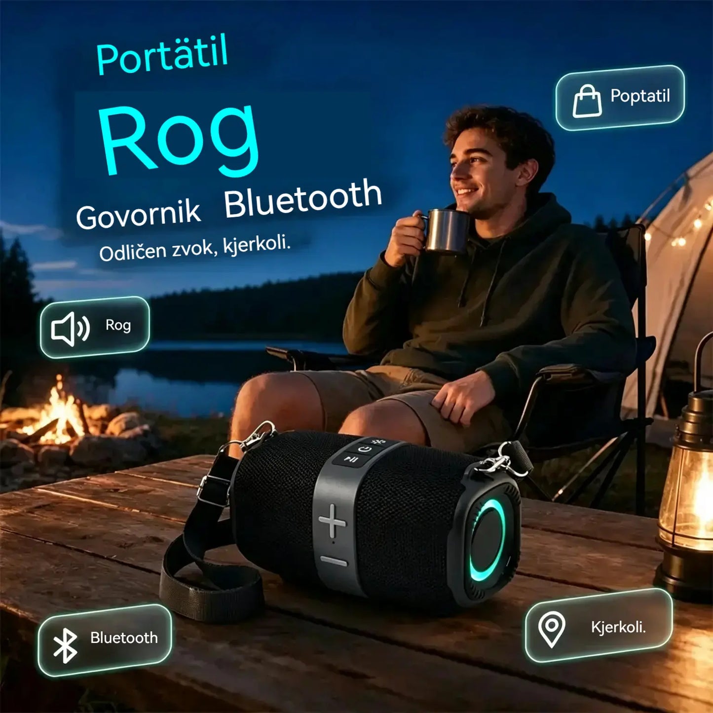 🥳 OFERTA IMPERDIBLE 2026 ❤️Altavoz Bluetooth portátil con graves potentes