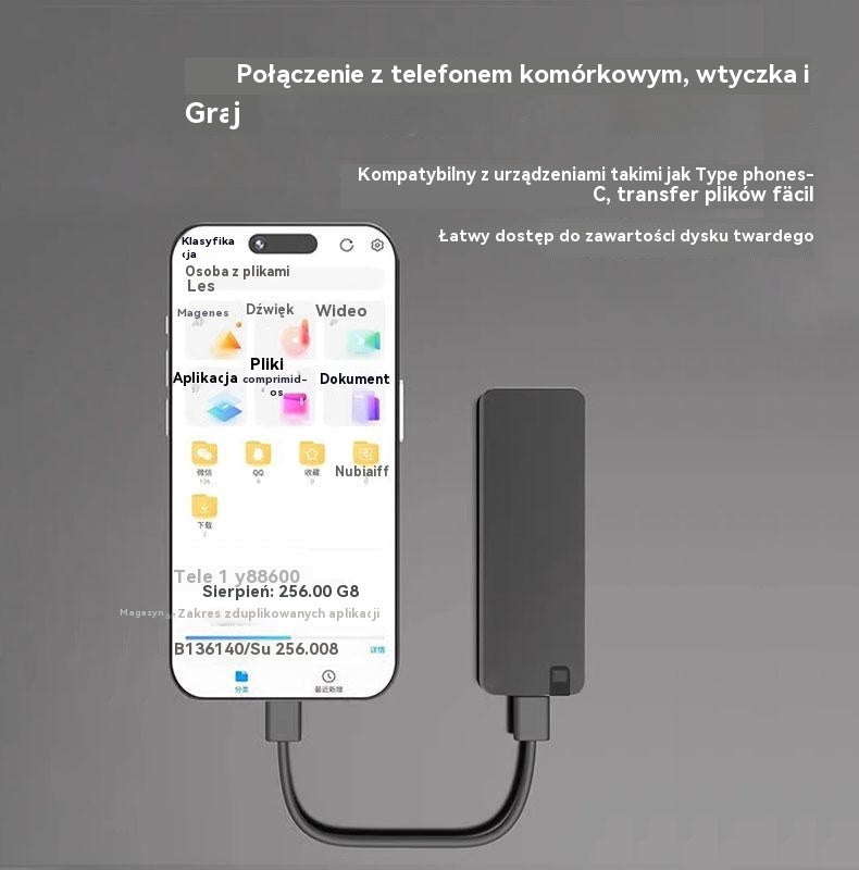 【8TB】⚡ Dysk twardy USB 3.0 wielofunkcyjny o wysokiej prędkości (srebrny) | Szybkie transfery, duże kompatybilność, bezstresowe magazynowanie 💻📦