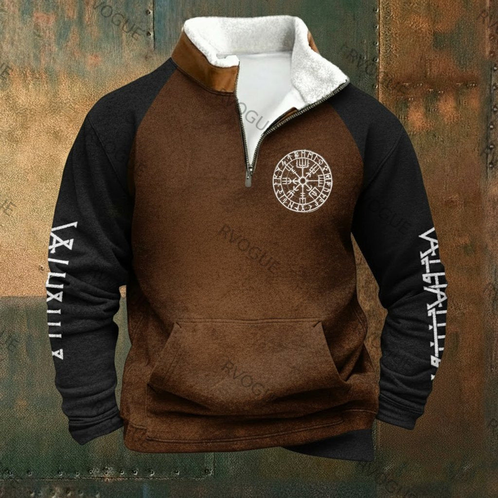 🔥【S–5XL】Nová módna jesenno-zimná mikina s flísovou podšívkou a kožušinovým golierom