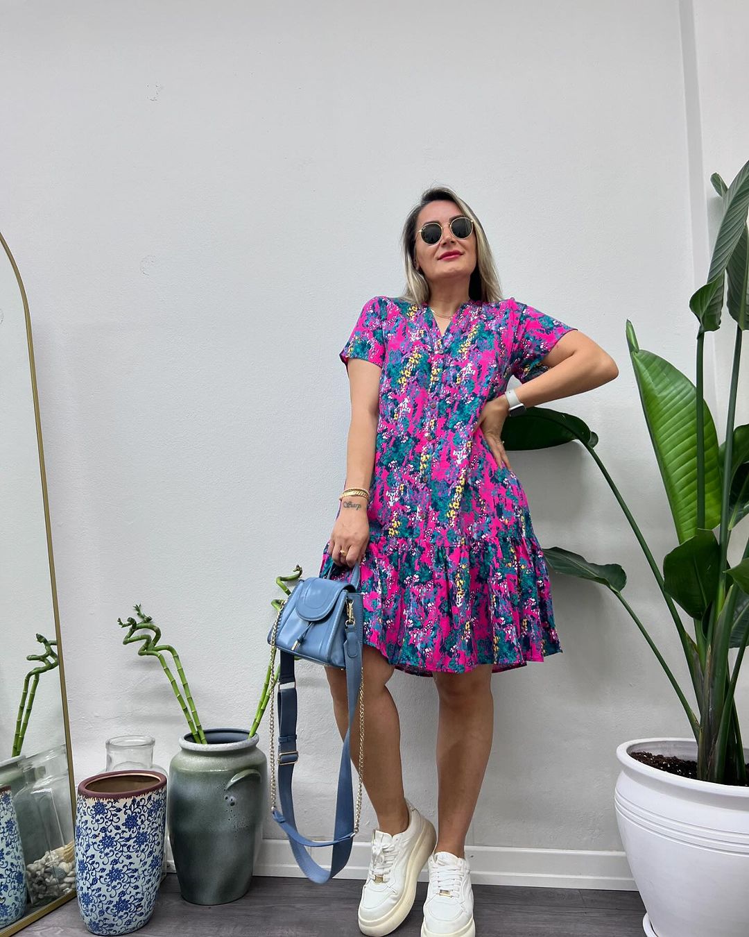 🔥👗【S-5XL】Kolorowa spódnica z nadrukiem 🥰🥰 Polska płatność przy odbiorze